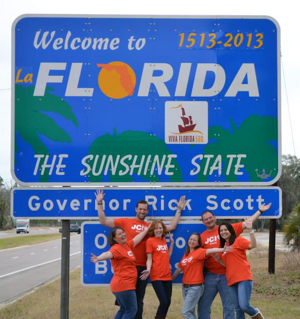 2014 Executive Team at Welcome to Florida Sign